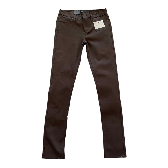Calvin Klein Jeans Pants - Calvin Klein Jeans Espresso Brown Ponte Stretch Legging Ankle Pants;SZ 2; BNWT